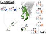 2024年03月07日の鹿児島県の実況天気