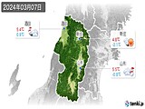 2024年03月07日の山形県の実況天気