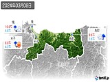 2024年03月08日の鳥取県の実況天気