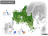 2024年03月09日の山口県の実況天気