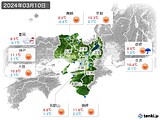 実況天気(2024年03月10日)