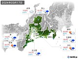 2024年03月17日の東海地方の実況天気