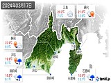 2024年03月17日の静岡県の実況天気