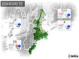 2024年03月17日の三重県の実況天気