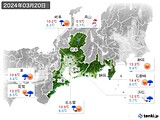 2024年03月20日の東海地方の実況天気