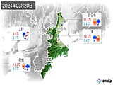 2024年03月20日の三重県の実況天気