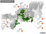 2024年03月21日の東海地方の実況天気