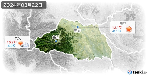 埼玉県(2024年03月22日の天気