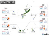 2024年03月23日の沖縄県の実況天気