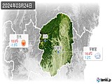 2024年03月24日の栃木県の実況天気