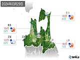2024年03月29日の青森県の実況天気