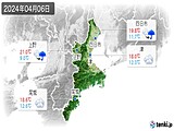 2024年04月06日の三重県の実況天気