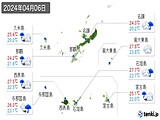 2024年04月06日の沖縄県の実況天気