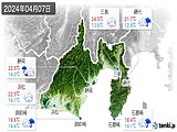 2024年04月07日の静岡県の実況天気
