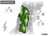 2024年04月10日の山形県の実況天気