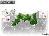 2024年04月12日の鳥取県の実況天気