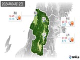 2024年04月12日の山形県の実況天気