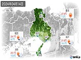 2024年04月14日の兵庫県の実況天気
