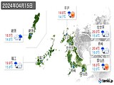 2024年04月15日の長崎県の実況天気