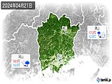 2024年04月21日の岡山県の実況天気