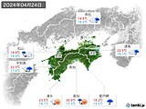 2024年04月24日の四国地方の実況天気