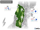 2024年04月25日の山形県の実況天気