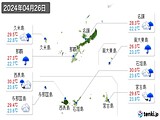 2024年04月26日の沖縄県の実況天気