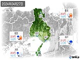 2024年04月27日の兵庫県の実況天気