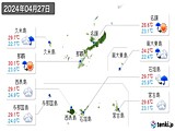 2024年04月27日の沖縄県の実況天気