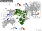 実況天気(2024年04月27日)