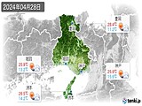 2024年04月28日の兵庫県の実況天気