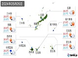 2024年05月05日の沖縄県の実況天気