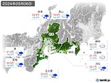 2024年05月06日の東海地方の実況天気