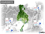 2024年05月07日の兵庫県の実況天気