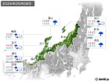 2024年05月08日の北陸地方の実況天気