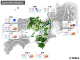 2024年05月08日の近畿地方の実況天気