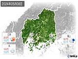 2024年05月08日の広島県の実況天気
