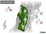 2024年05月09日の山形県の実況天気