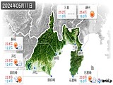 2024年05月11日の静岡県の実況天気