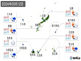 2024年05月12日の沖縄県の実況天気