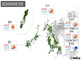 2024年05月15日の長崎県の実況天気