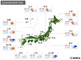 2024年05月15日の実況天気