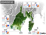 2024年05月16日の静岡県の実況天気