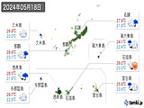 2024年05月18日の沖縄県の実況天気