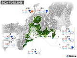 2024年05月20日の東海地方の実況天気