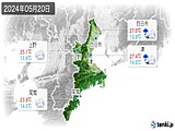 2024年05月20日の三重県の実況天気