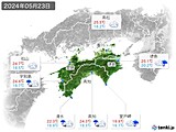 2024年05月23日の四国地方の実況天気