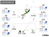 2024年05月23日の沖縄県の実況天気