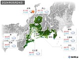 2024年05月24日の東海地方の実況天気