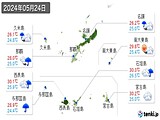 2024年05月24日の沖縄県の実況天気